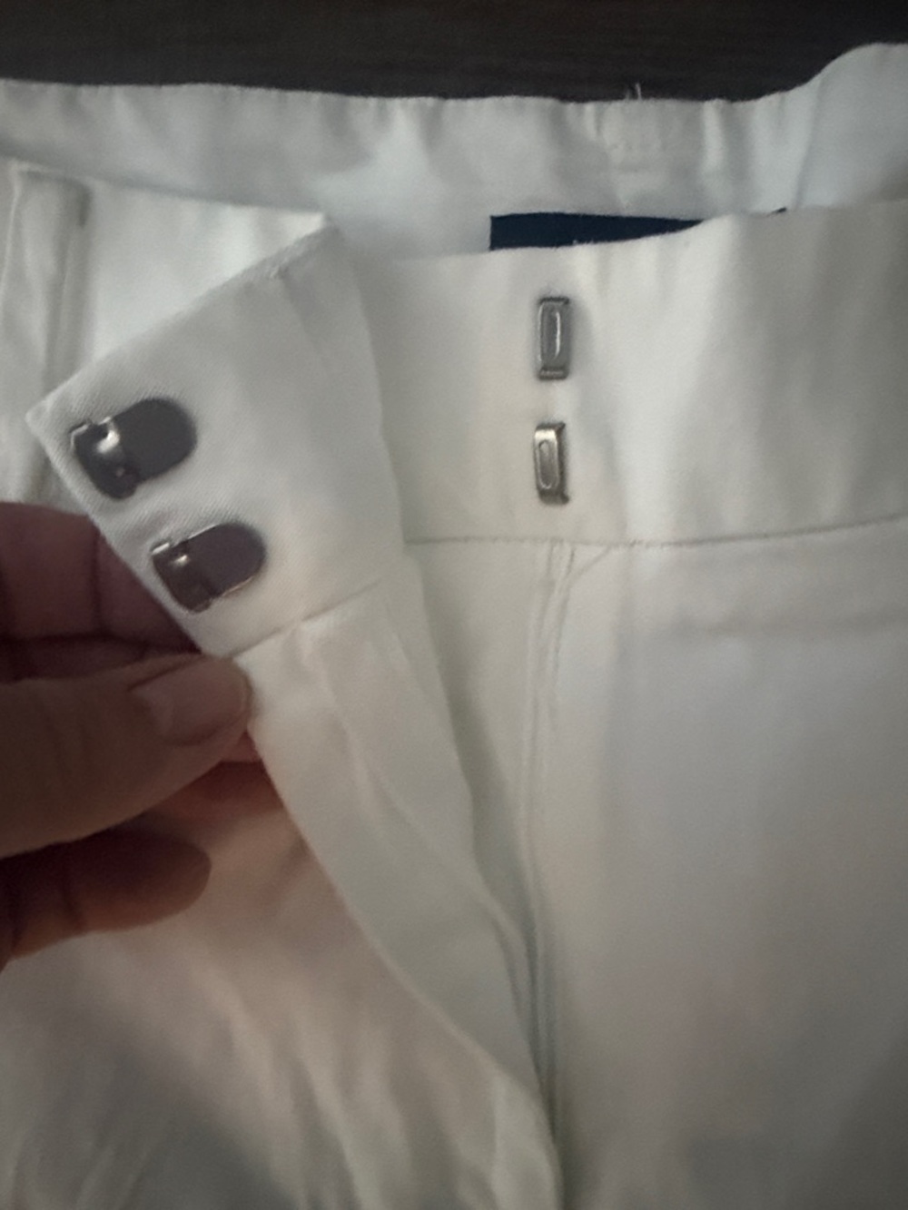 NWOT Nautica White Women's Cotton Chino Bermuda Shorts Size 12 - Picture 2 of 6
